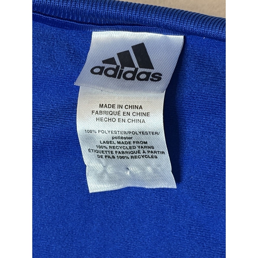 Adidas Baby Boys Blue White Stripe Track Jump Suit One Piece Coverall 18M - Picture 3 of 10